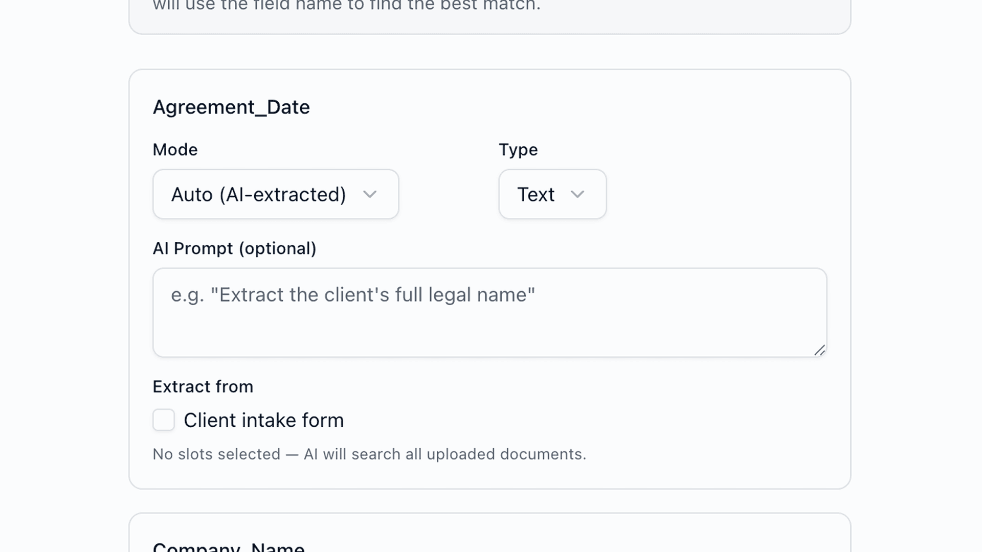 Configure Your Fields